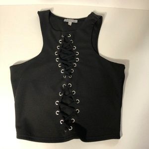 Charlotte Russe Black Crop Top